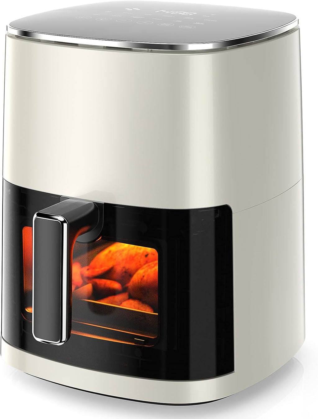 Air Fryer, 6QT Square Airfryer with Visual Window, 400°F Fast Heating Air Fryers Oven with Timer, Auto-Off, Non Toxic