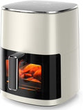 Air Fryer, 6QT Square Airfryer with Visual Window, 400°F Fast Heating Air Fryers Oven with Timer, Auto-Off, Non Toxic