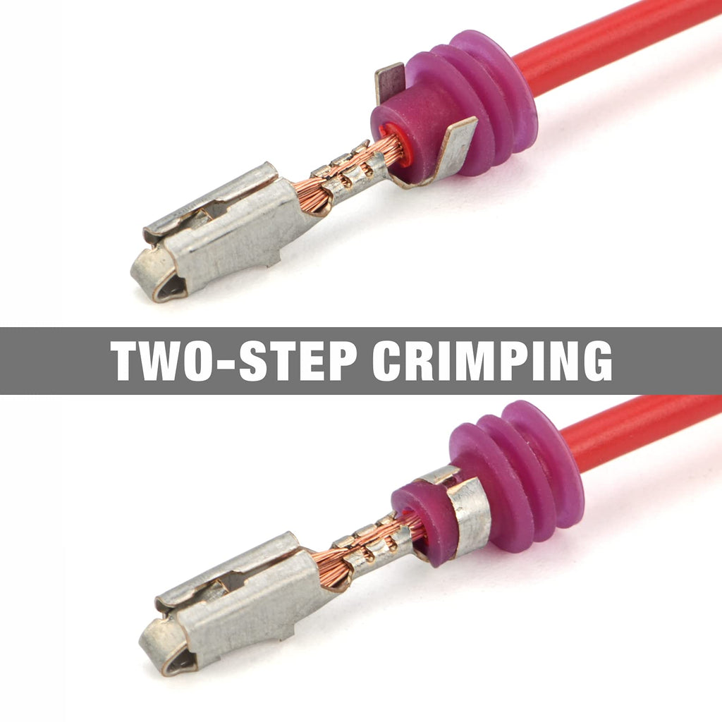 iCrimp Weather-Pack/Metri-Pack Crimping Tool, 20-14 AWG Wire Crimper for Delphi Packard Sealed & Unsealed Terminals