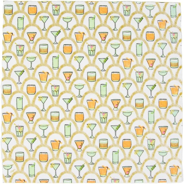 Deco Cocktails Cocktail Napkins - 20 Per Package