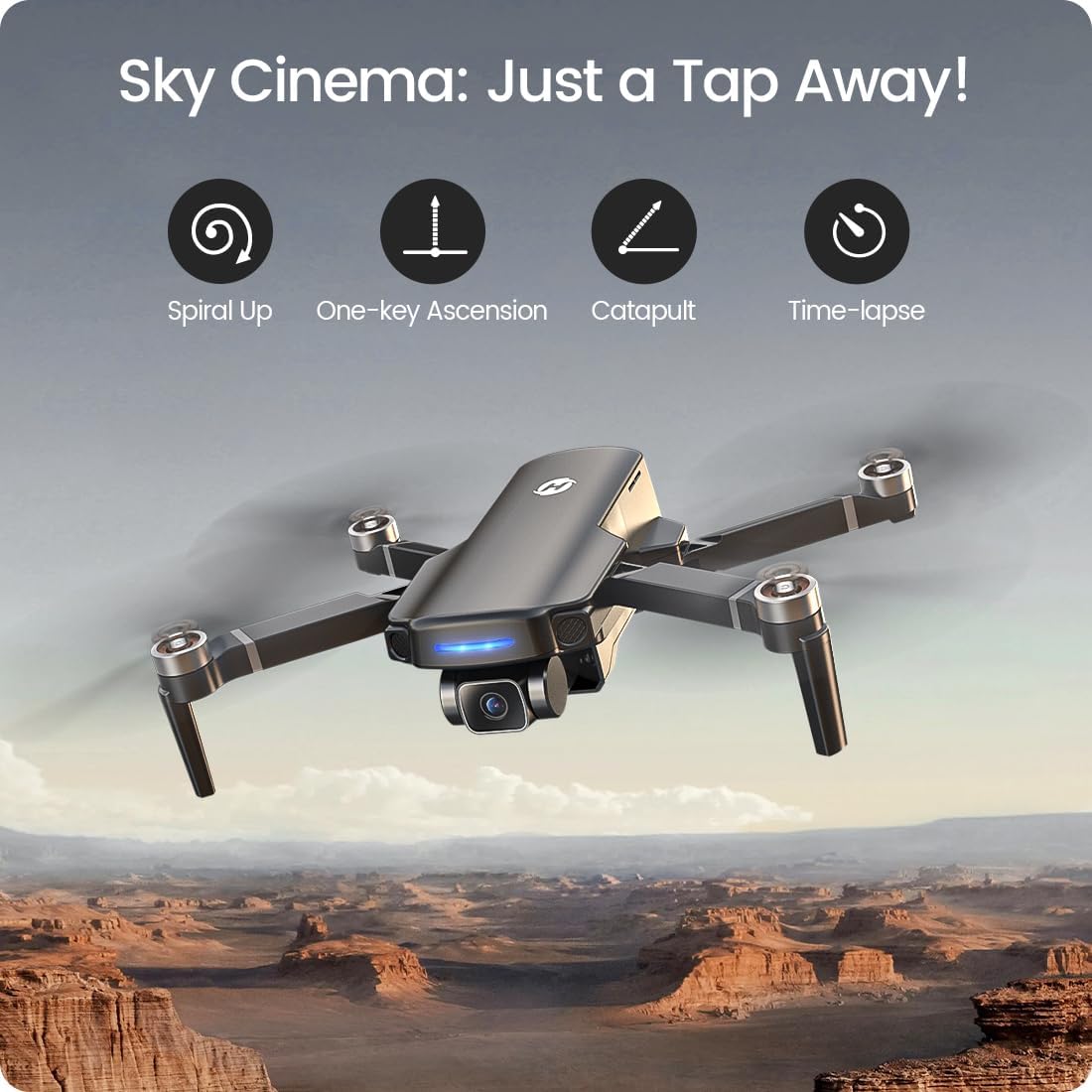 GPS Drone with 4K UHD Camera for Adults Beginner; HS360S 249g Foldable FPV RC Quadcopter with 10000 Feet Control