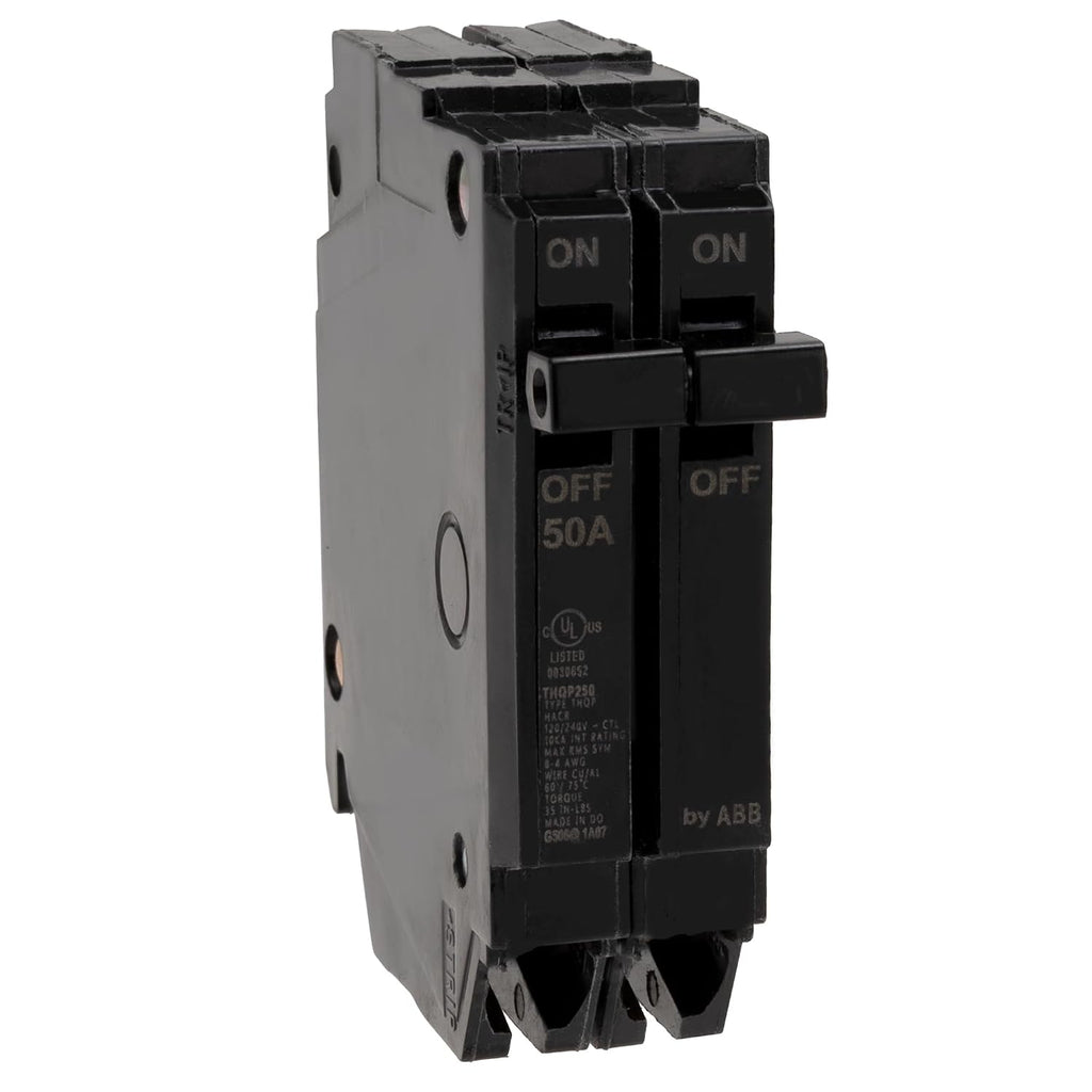 RecPro 2 Pole 50 Amp Circuit Breaker for RV, GE Equivalent