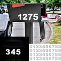 Reflective Mailbox Numbers Sticker Decal Die Cut Bold Classic Style Vinyl Number 2" Self Adhesive 4 Sets for Mailbox