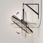 Plug In Wall Mount Fan, 20 Inch Wall Mount Fan with Light, LED Frame