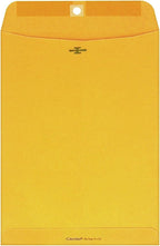 Clasp Envelopes, 9 x 12 Inches, Brown Kraft, 100 Per Box (CO790)