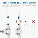 6mm OD Inline Air Flow Control Valve Push Fit Speed Controller 5Pcs