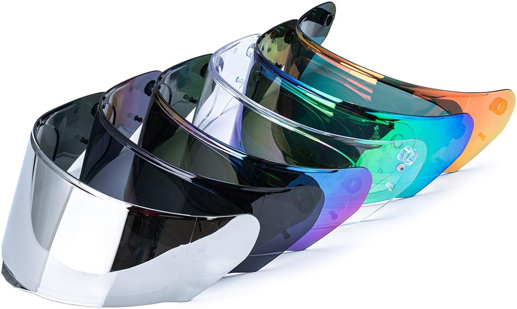 Assault/Rapid/Stream Pinlock Ready Outer Face Shield Street Motorcycle Helmet Accessories - Rainbow Iridium/One Size