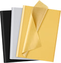 60 Sheets Multicolor Tissue Paper Black Gold Silver 3 Colors