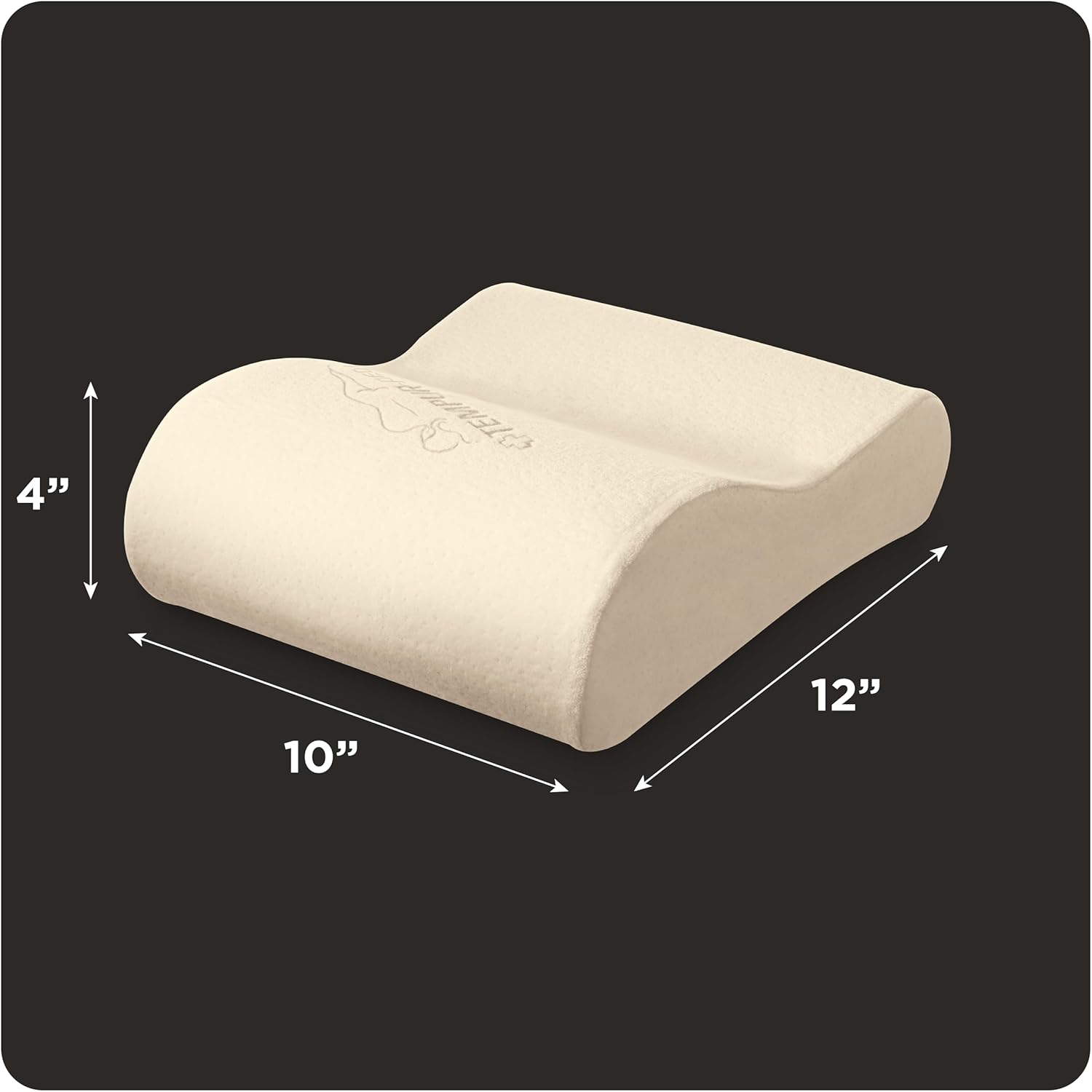 TEMPUR Neck Pillow, Travel, White