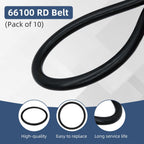 10 Pack 66100 RD Vacuum Belt for Sanitaire SC679 SC684 Eureka 52100