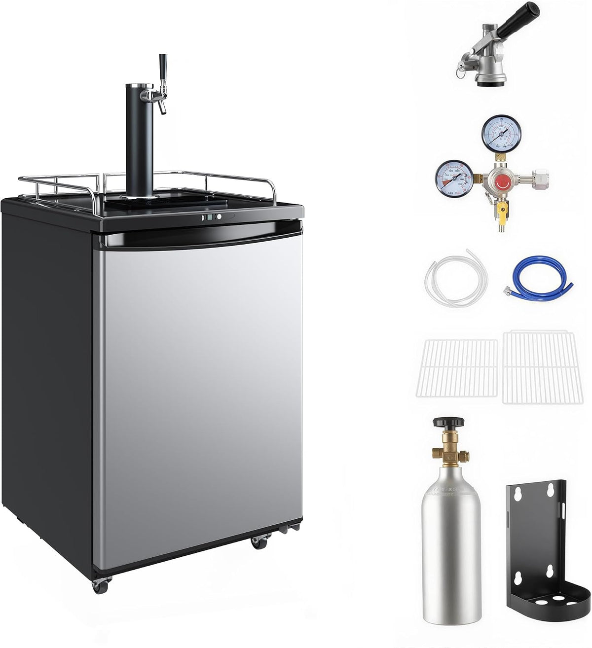 Commercial Draft Beer Kegerator, Keg Refrigerator for D System