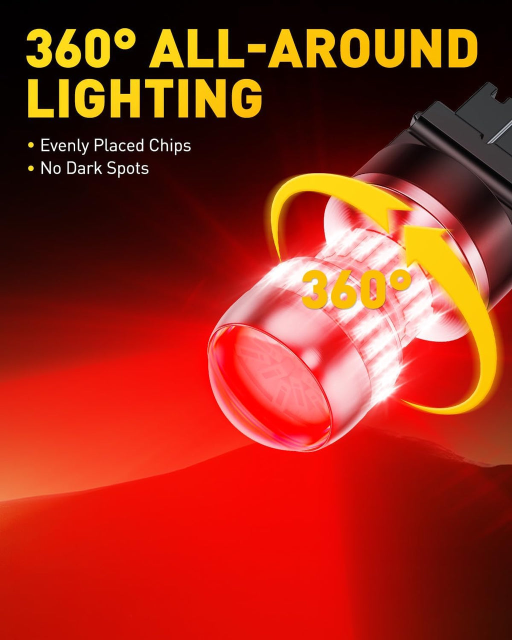 LED Brake Tail Light Bulbs 3156 3157 LED Bulb Red Super Bright 3056 3057 3047 4057 Led Bulbs for Tail Stop Brake