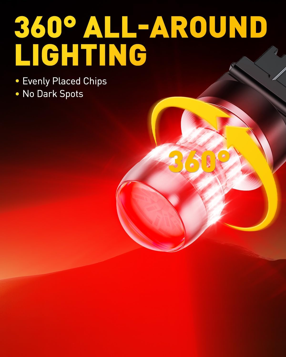 LED Brake Tail Light Bulbs 3156 3157 LED Bulb Red Super Bright 3056 3057 3047 4057 Led Bulbs for Tail Stop Brake