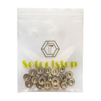 1/2"-13 Flange Nuts, 304 Stainless Steel Serrated Flange Hex Lock Nuts, 5Pcs-Pack