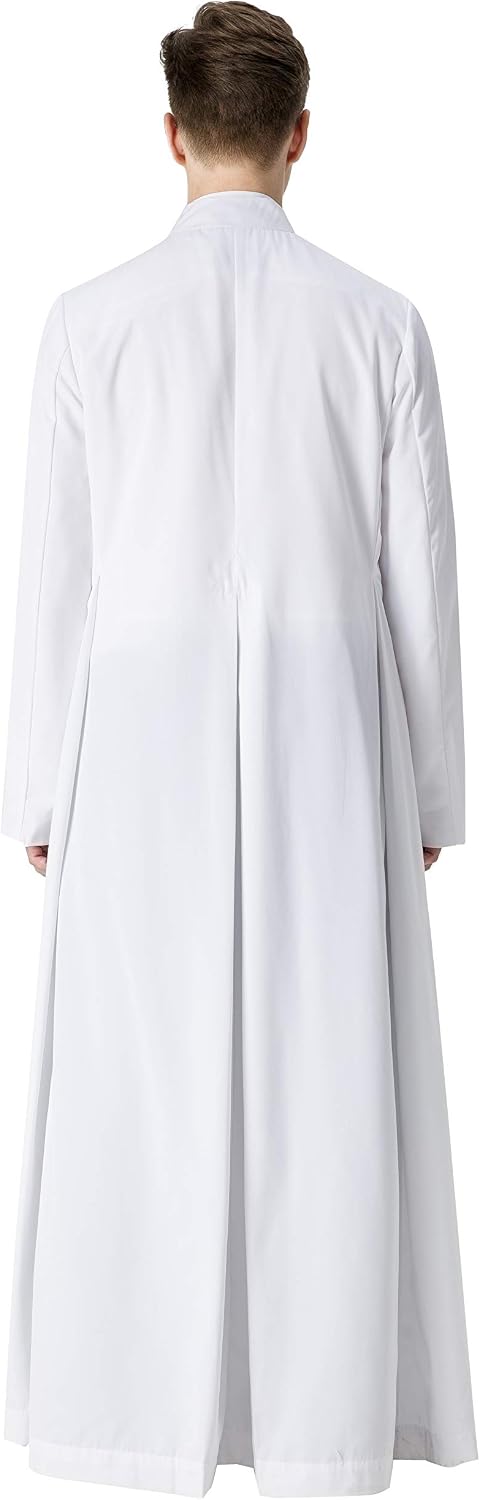 Unisex Adult's Clergy & Pulpit Anglican Cassock with Tab Insert Collar