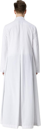 Unisex Adult's Clergy & Pulpit Anglican Cassock with Tab Insert Collar