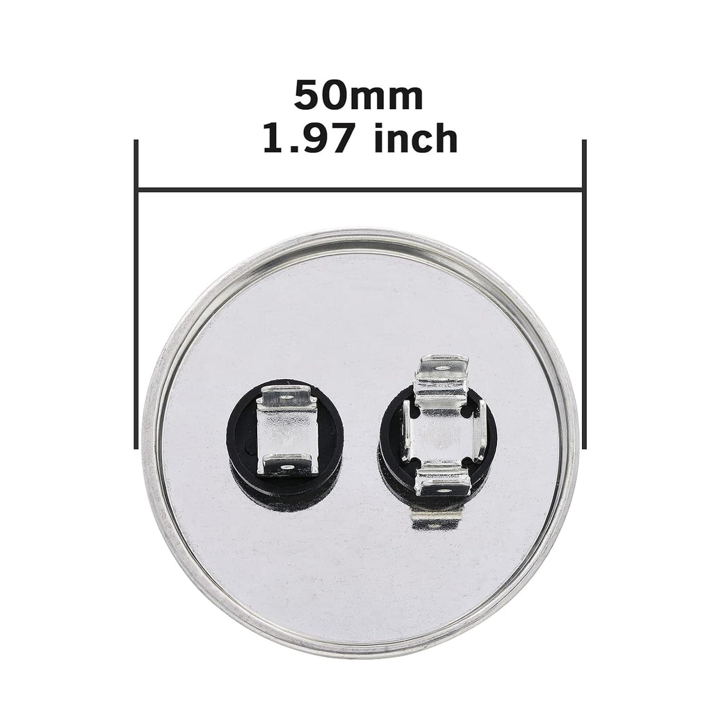 VEXUNGA 45uF 45 MFD 370VAC 440VAC 450VAC 50/60Hz CBB65 CBB65B Run Start Capacitor for AC Unit Fan Motor Start or Pool Pump or Air Condenser Straight Cool