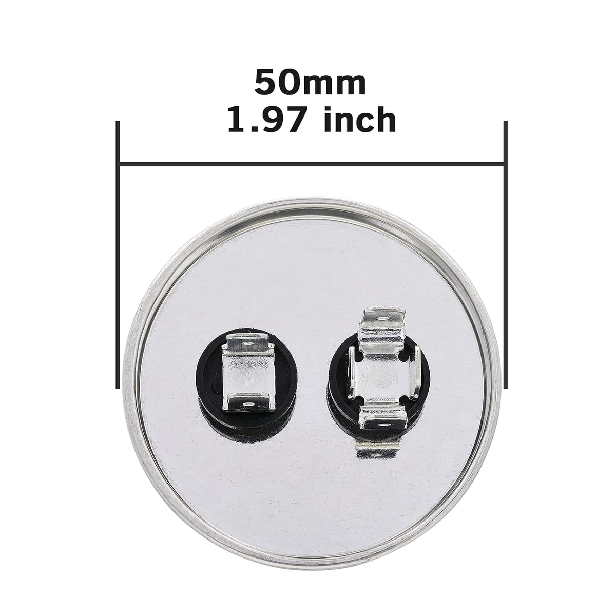 VEXUNGA 45uF 45 MFD 370VAC 440VAC 450VAC 50/60Hz CBB65 CBB65B Run Start Capacitor for AC Unit Fan Motor Start or Pool Pump or Air Condenser Straight Cool