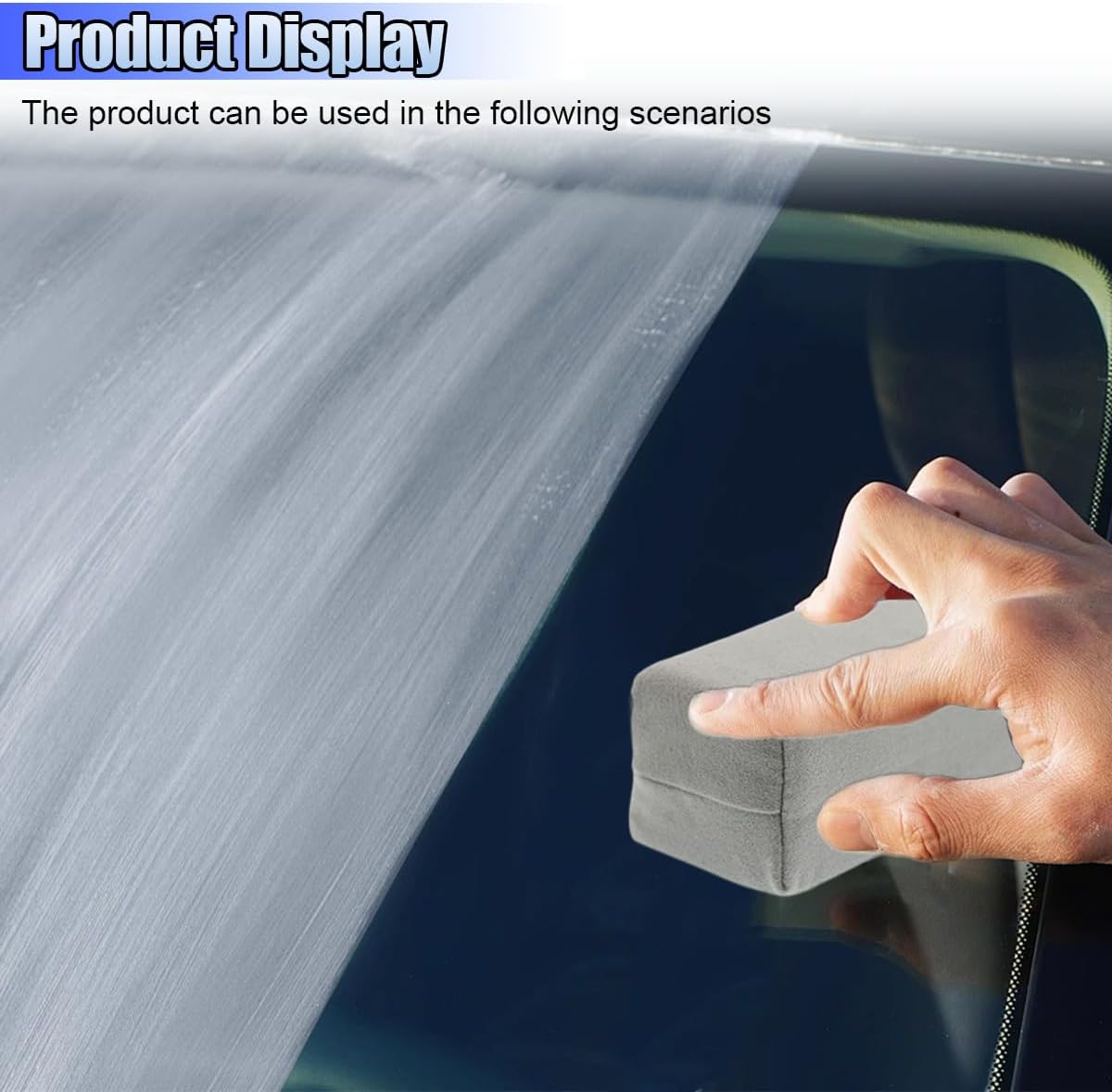 Suede Microfiber Applicator Pad, Multi-Purpose Ceramic Spray Coating Sponge Pads, Car Detailing Sponge for Car Paint