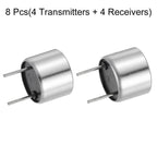 MECCANIXITY 8Pcs Ultrasonic Module 4 Transmitters + 4 Receivers Silver
