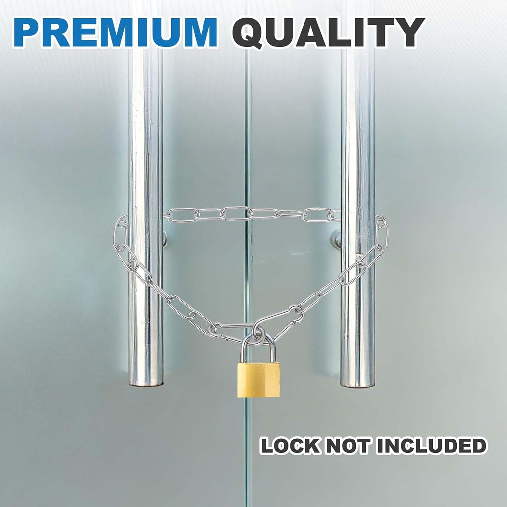 PATIKIL Gate Chain Lock, 11.9" 1Pcs 304 Stainless Steel Hanging Chain Lock