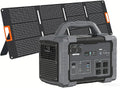 Solar Generator 1800W (3600W Surge) with 200W Solar Panel, 1024Wh LiFePO4 Portable Power Station Kit, 1.5H AC Fast