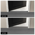 Floor Transition Strip for Carpet to Tile, Grey Wood, 4' x 1.57"