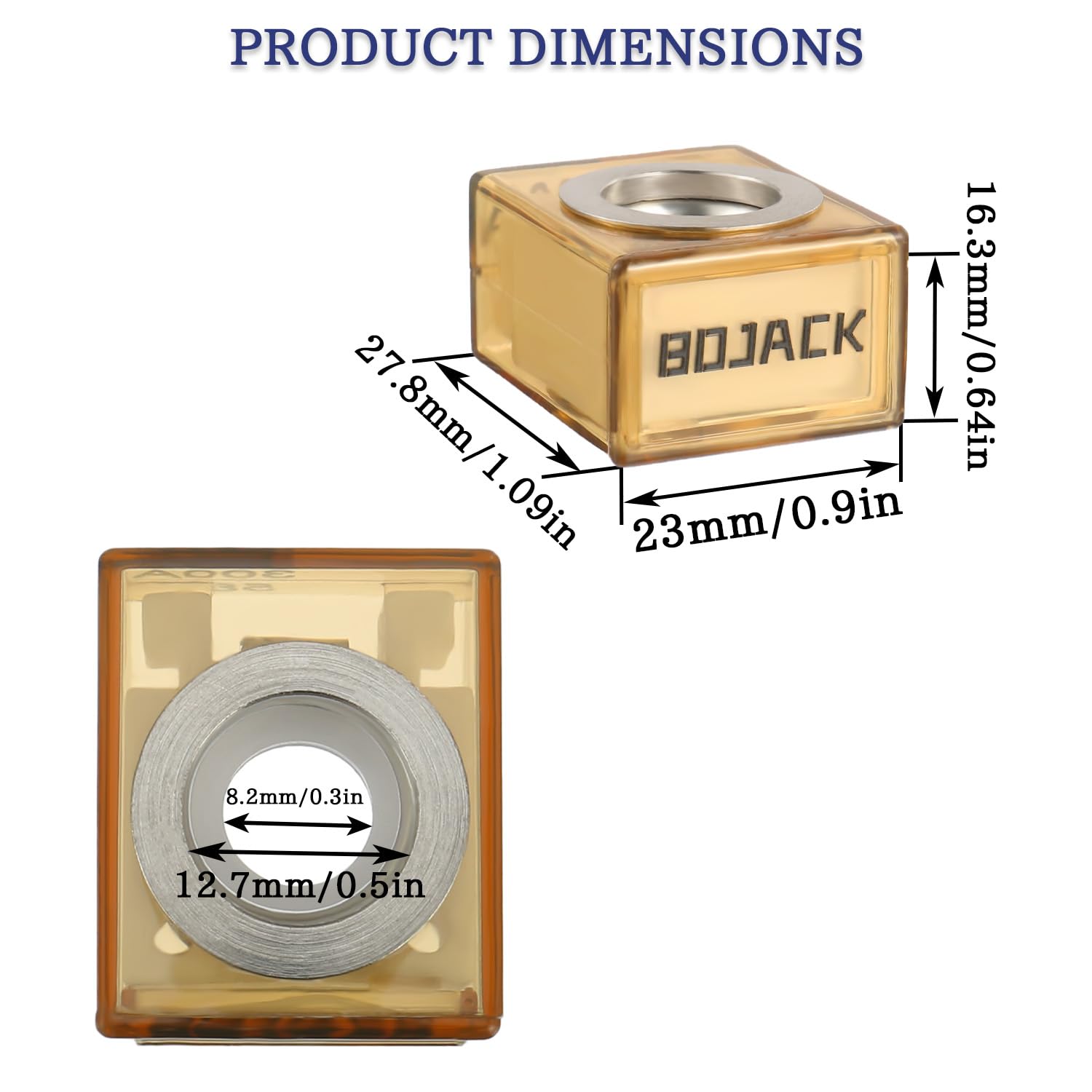MRBF Terminal Fuse Block 250 AMP Marine Rated Battery Fuse 58V DC Max IP66 Waterproof Fuse Holder 250A