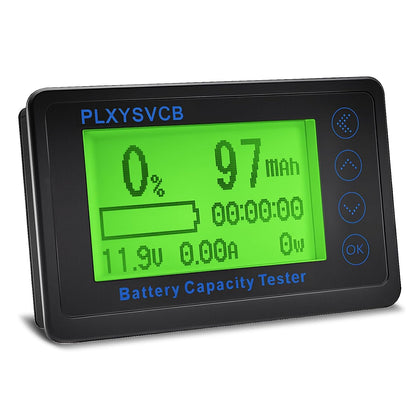 500A Battery Monitor with Shunt, LCD Backlight Screen RV Monitor, High and Low Voltage Programmable Alarm, 10V-120V