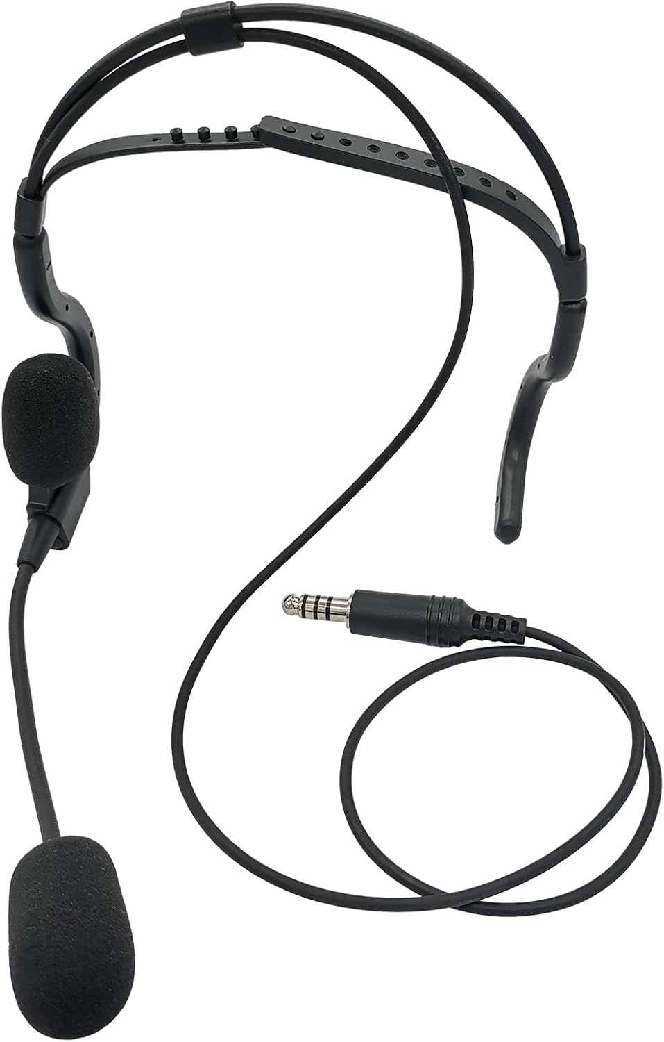 Walkie Talkie Earpiece Behind The Head Over Ear Radio Headset Headphone with Boom Mic U94 PTT Compatible for Baofeng