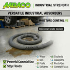 AABACO Spill Containment Socks, Oil, Water & Chemical, 3"x48", 2 Pack