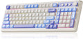 99 Key Purple Keyboard, Wireless Gaming Keyboard with Number Pad