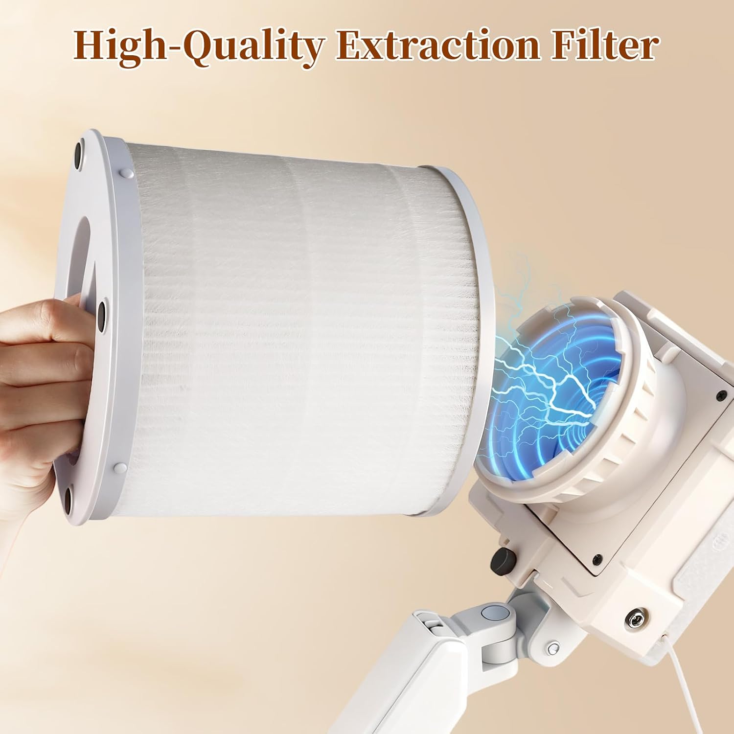 Professional Nail Dust Collector, Nail Fan Vacuum Dust Collector | UA002, Pro-grade, Super Strong Suction, Built-in
