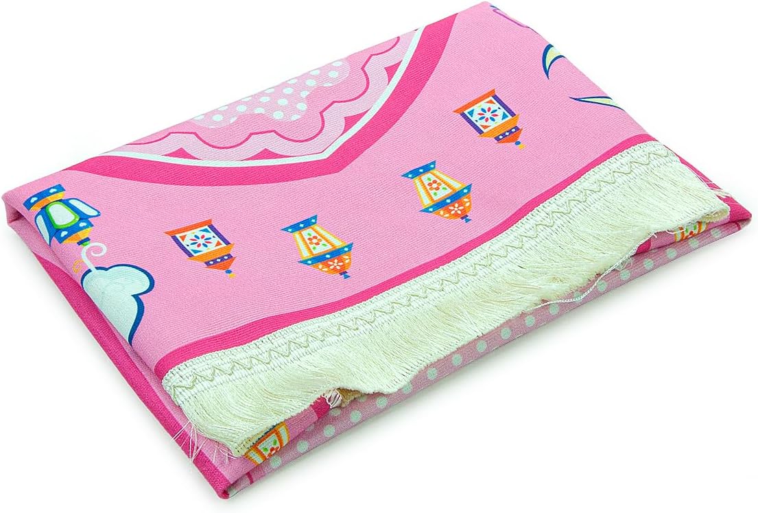 Muslim Prayer Rug for Kid, Islamic Gifts Praying Mat for Kids, Kids Prayer Mat, Design Janamaz Sajadah, Soft Salah