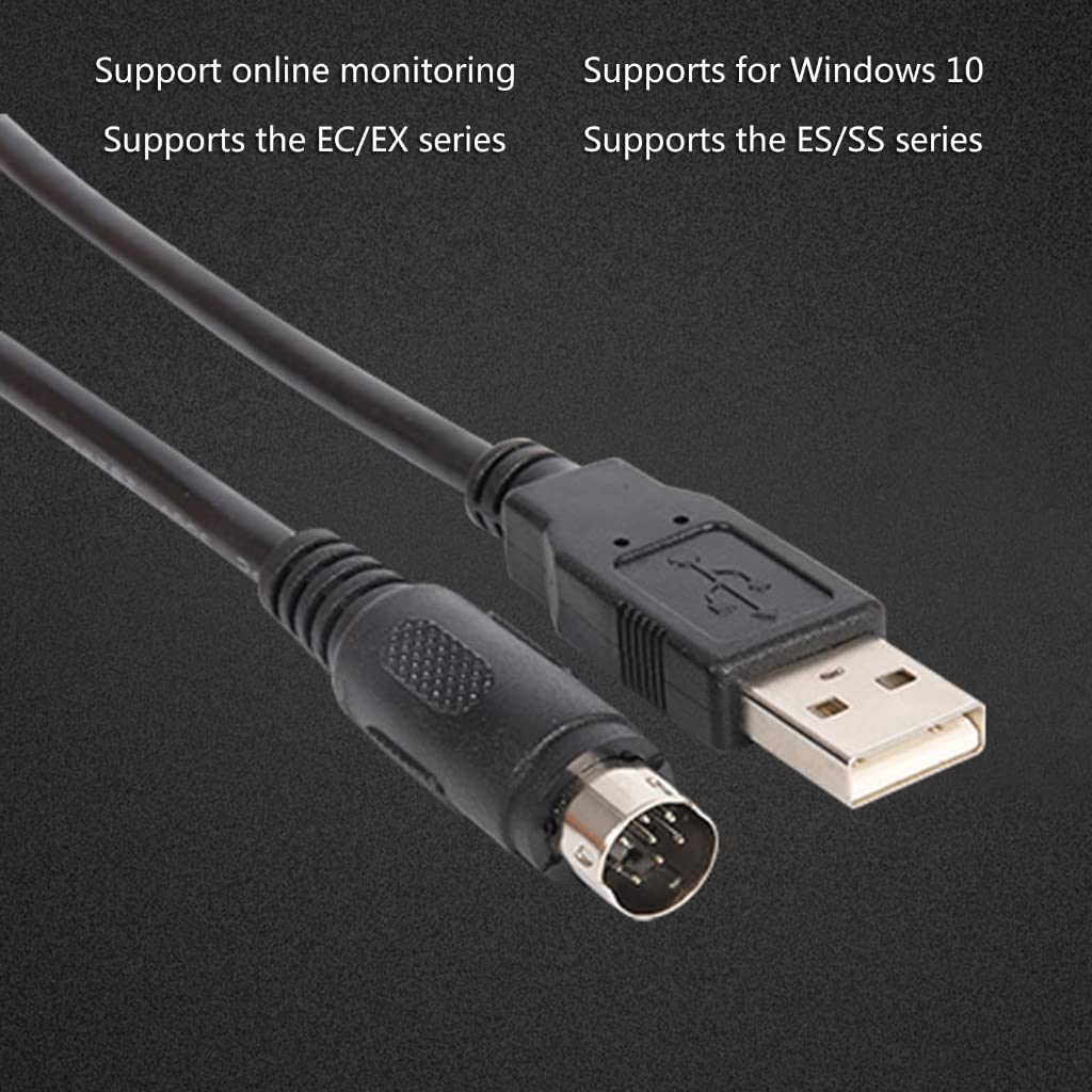 PLC Programming Cable for USB-DVP ES EX EH EC SE SV SS Series Cable for Delta USB-ACAB230 Programming Cable