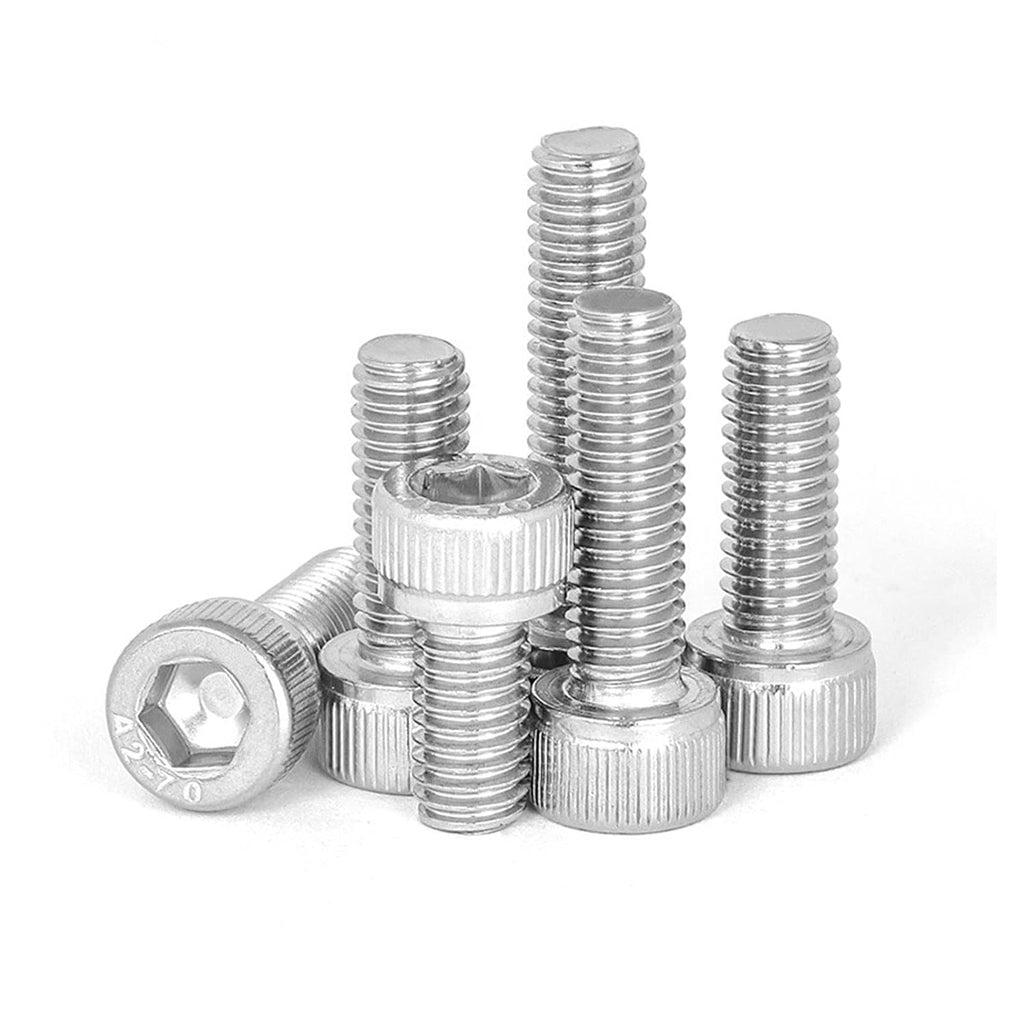 10-32 × 1" Socket Head Cap Screw, Allen Socket Drive, Stainless Steel 18-8 (304), Full Thread, 50PCS