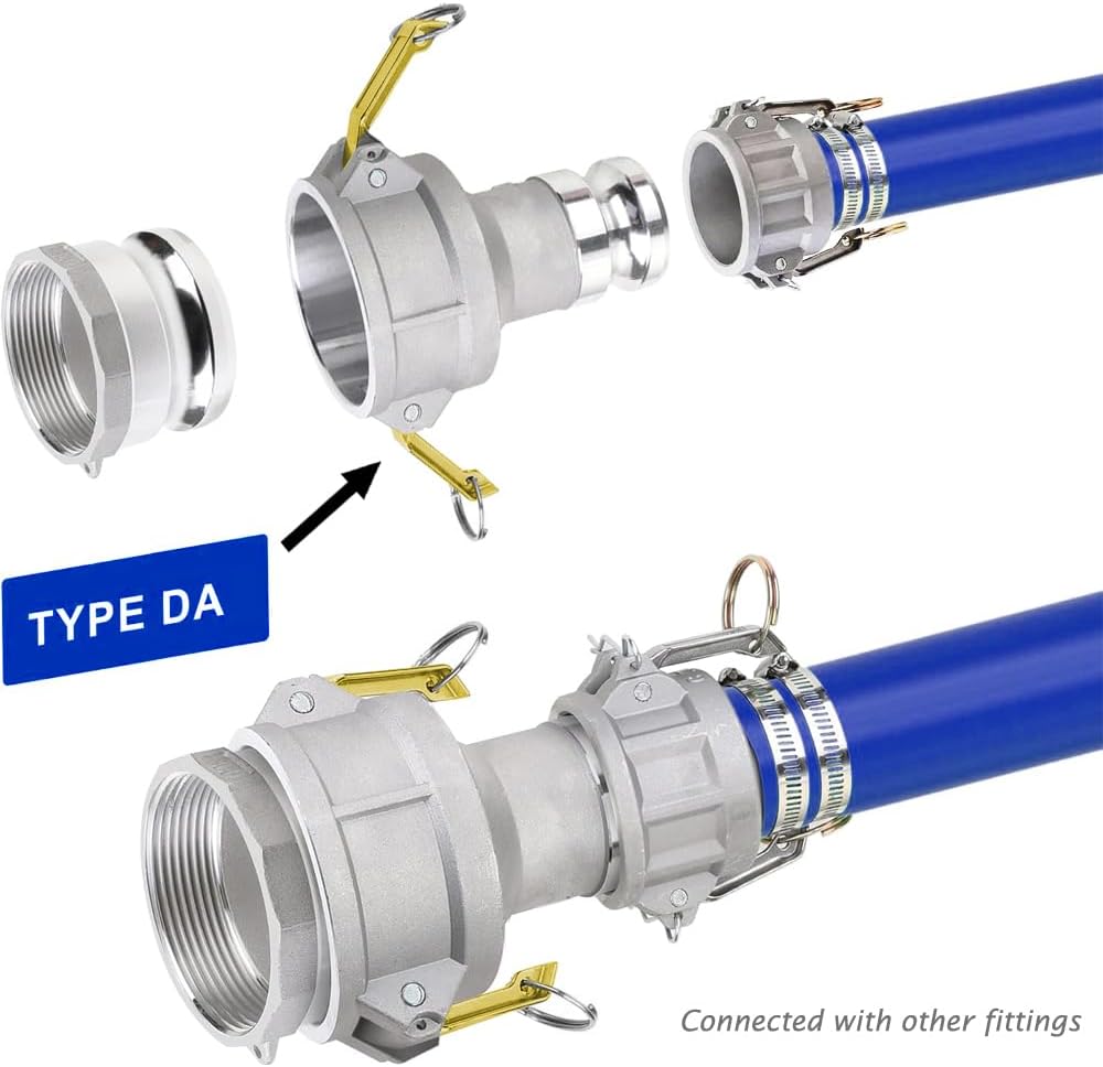 Camlock Fitting Type DA 3" Female Camlock x 2" Male Camlock