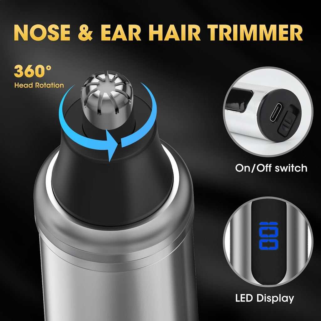 Hair Clippers for Men,4 in 1 Professional Hair Clippers T-Blade Trimmer Electric Foil Shaver Nose Hair Trimmer