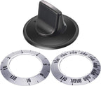 Stove Knobs Replacements Oven Universal Control Knobs KN002 Electrical Kit Range Burner Replace Compatible with