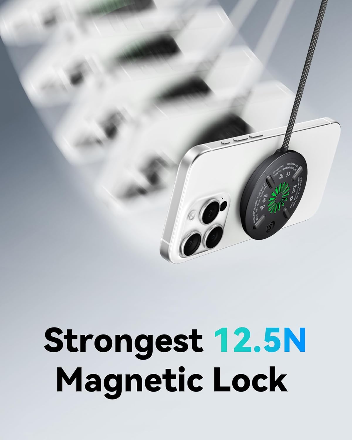 Magnetic Wireless Charger, Qi2 15W Fast Charging Pad Travel Charger | MagSafe-Compatible, Original Qi2 Certified