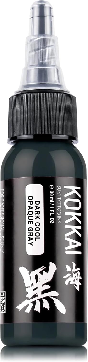 Cool Opaque Gray Tattoo Ink Set, Premium Quality, Precision Medium Viscosity, Rich Hue, Quick Healing, Acrylic-Free
