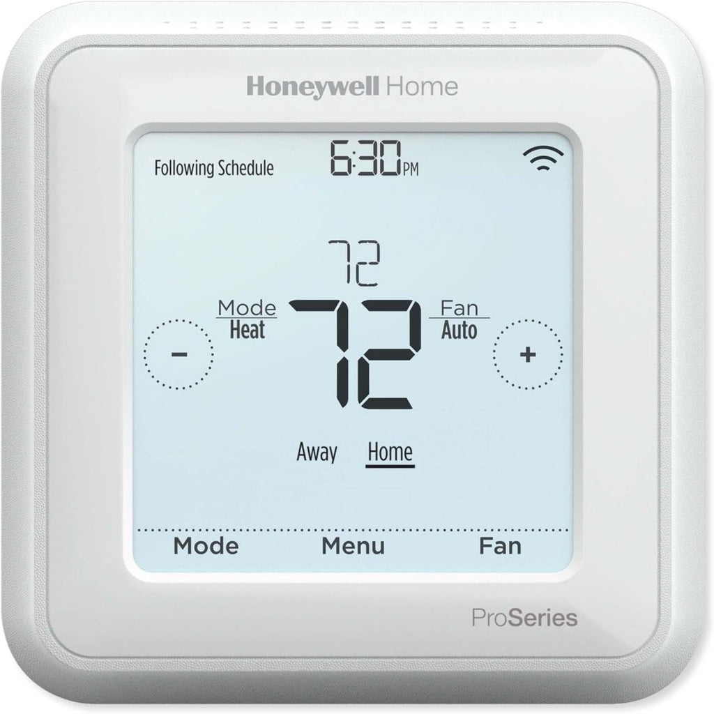 Home TH6320ZW2007/U Z-Wave T6 Pro Programmable Touchscreen Thermostat with SmartStart, Low Voltage, UWP Mounting