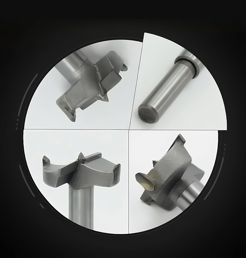 Forstner Drill Bit Set 15-35mm 16 Pcs Carbide Forstner Bits HSS | Wood Tool Punching Bit Wood Slabs Flat Wing