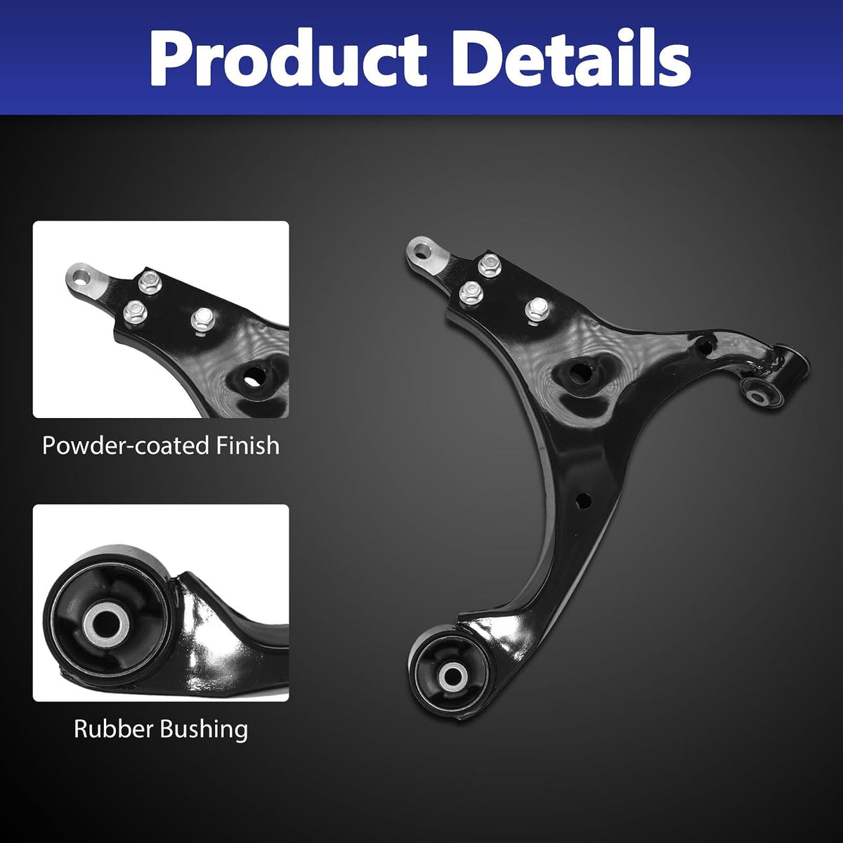 Control Arms, Front Suspension Kit for 2007-12 Hyundai Elantra