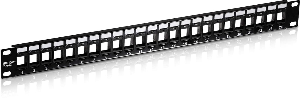 TRENDnet 24-Port Blank Keystone 1U Patch Panel, TC-KP24