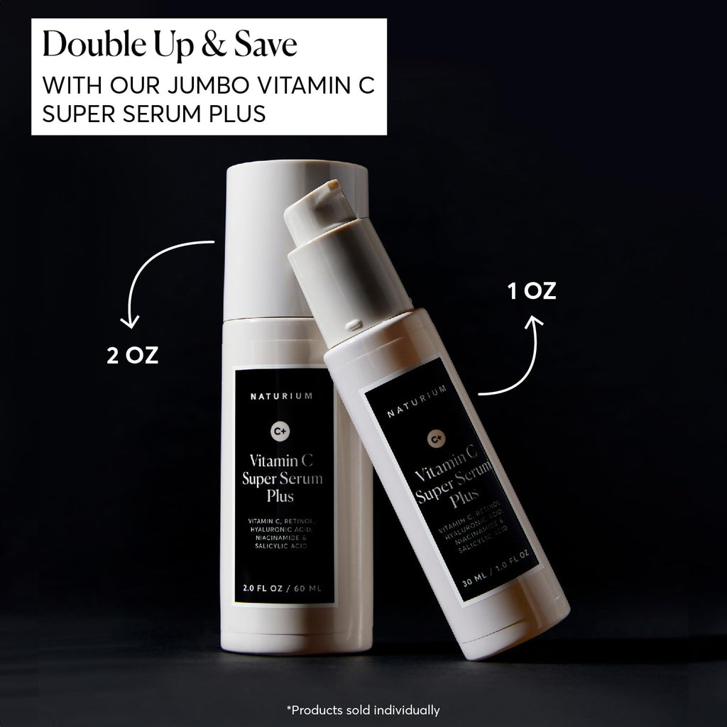 Vitamin C Super Serum Plus, Smoothing Face Care, plus Retinol, Hyaluronic Acid, Niacinamide & Salicylic Acid, 1 oz