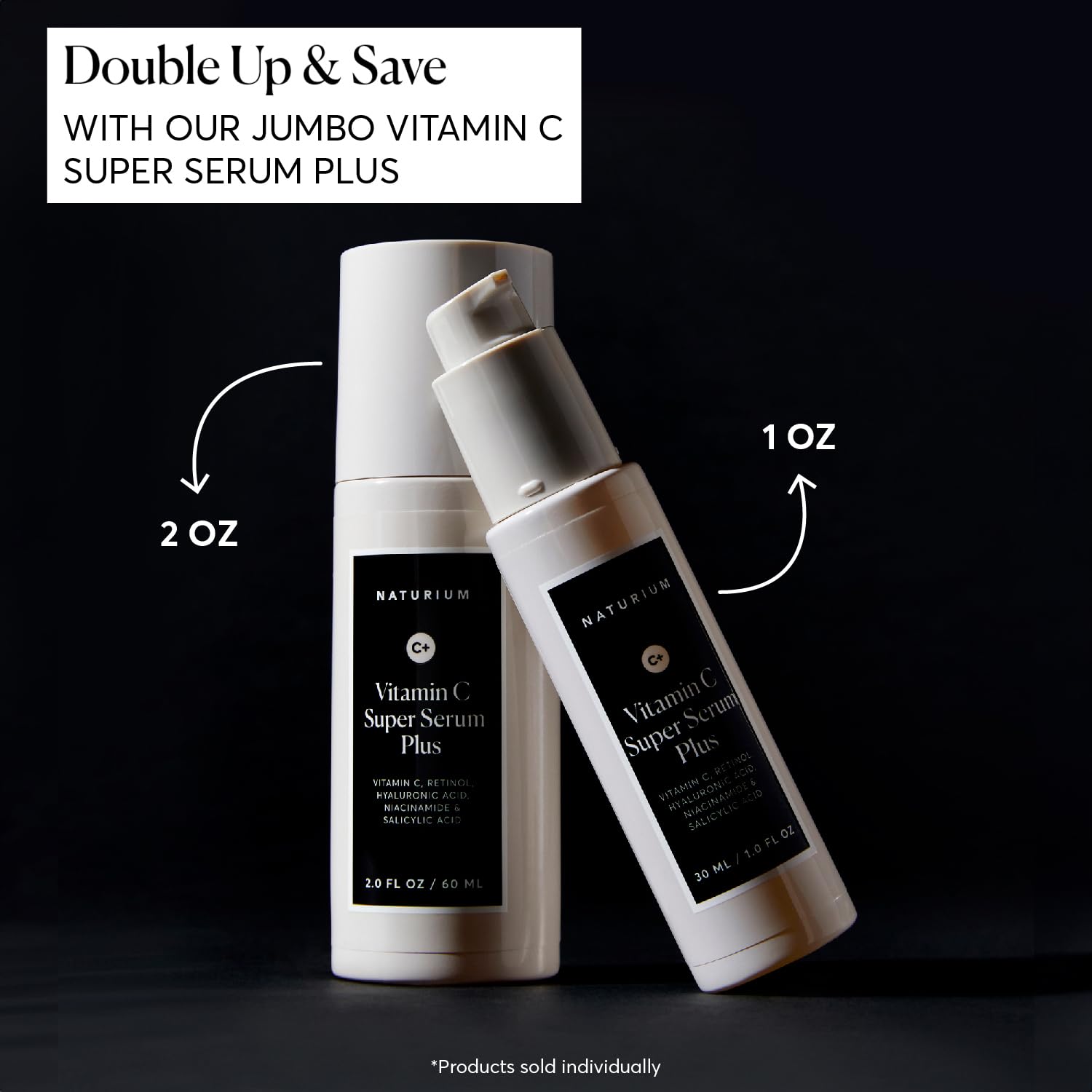 Vitamin C Super Serum Plus, Smoothing Face Care, plus Retinol, Hyaluronic Acid, Niacinamide & Salicylic Acid, 1 oz