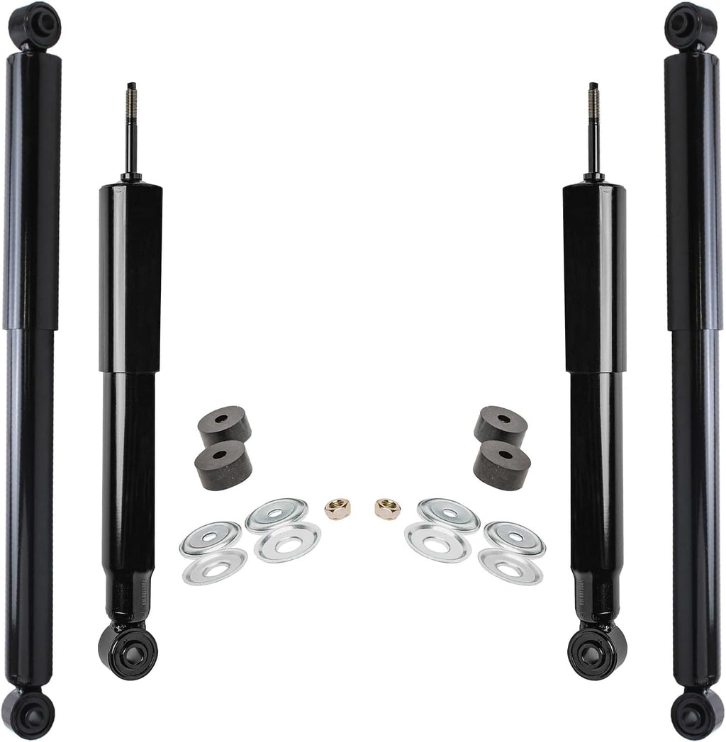 Detroit Axle - Front Rear Shock Absorbers for 01-10 Chevy Silverado 2500 HD
