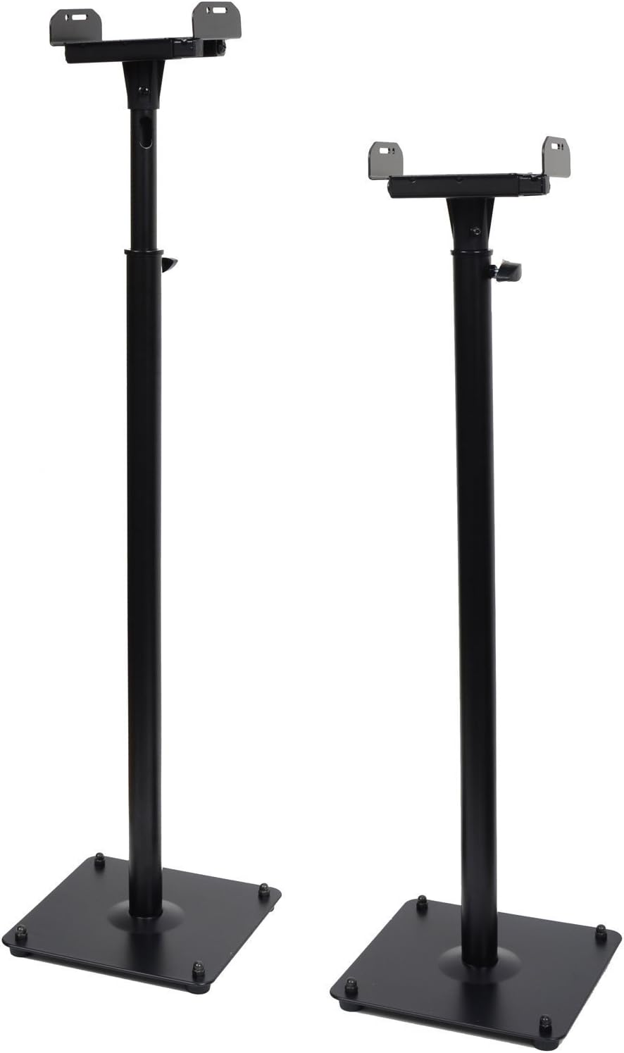 2 Heavy duty PA DJ Club Adjustable Height Satellite Speaker Stand Mount - Extends 26.5" to 47" (i.e. Bose, Harmon