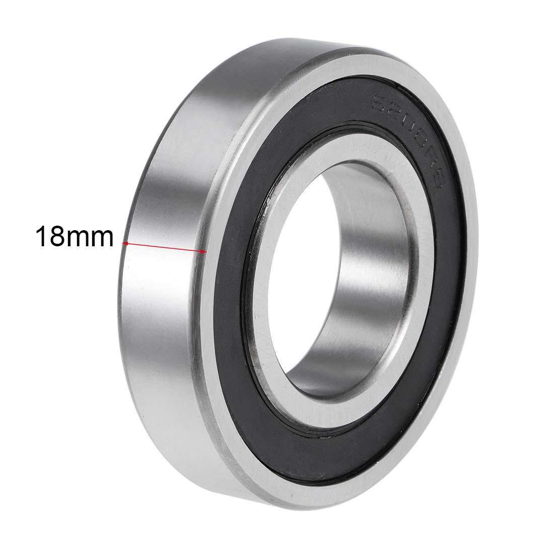 uxcell 6208-2RS Deep Groove Ball Bearings Z2 40mm X 80mm X 18mm Double Shielded Carbon Steel 2pcs